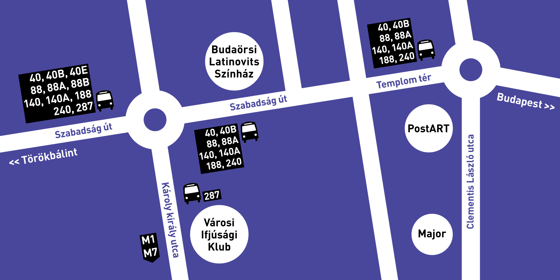 A Budaörsi Latinovits Színház megközelítése