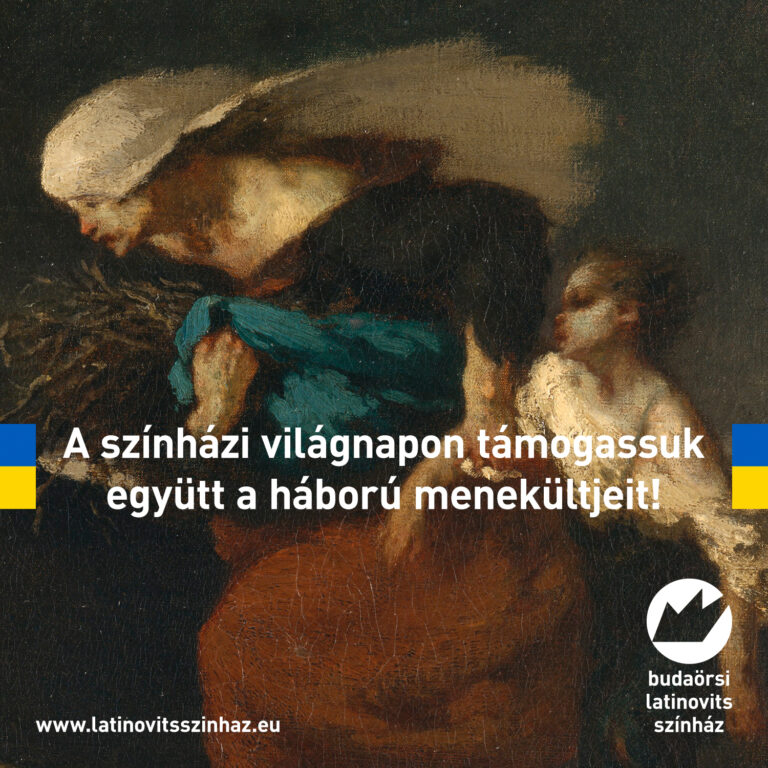 A színházi világnapon támogassuk együtt a háború menekültjeit!