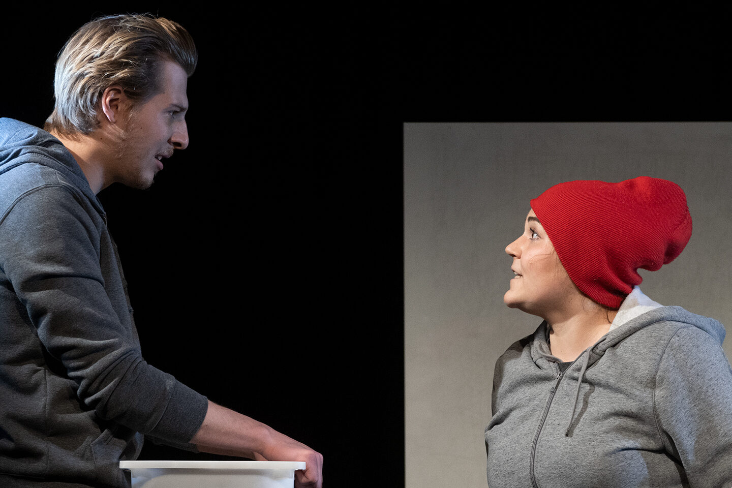 Jelenet Az osztály vesztese című előadásból