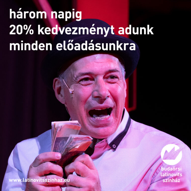 Három napig 20% kedvezményt adunk minden előadásunkra
