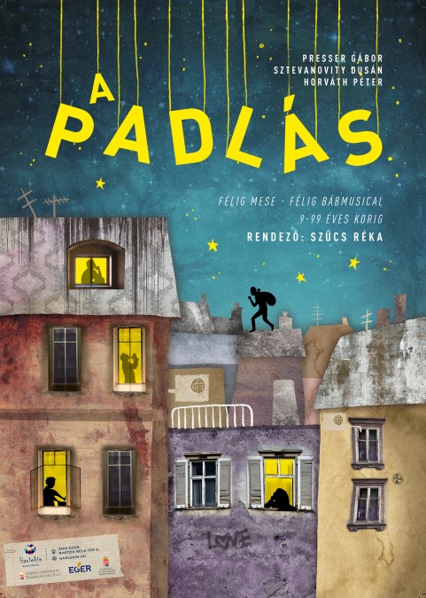 A padlás című előadás plakátja